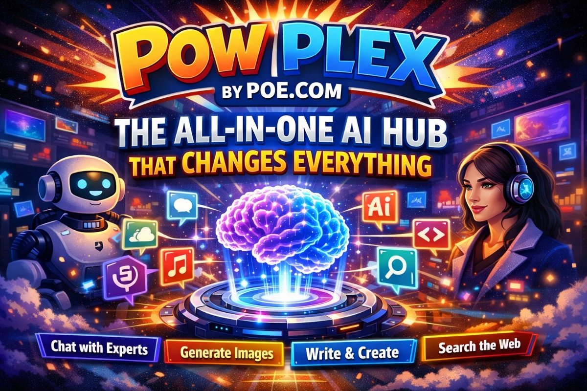 Pow Plex by Poe.com all-in-one AI hub platform interface for multi-AI productivity