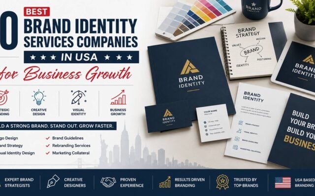 Top brand identity services companies in USA helping businesses grow through creative branding and visual identity design