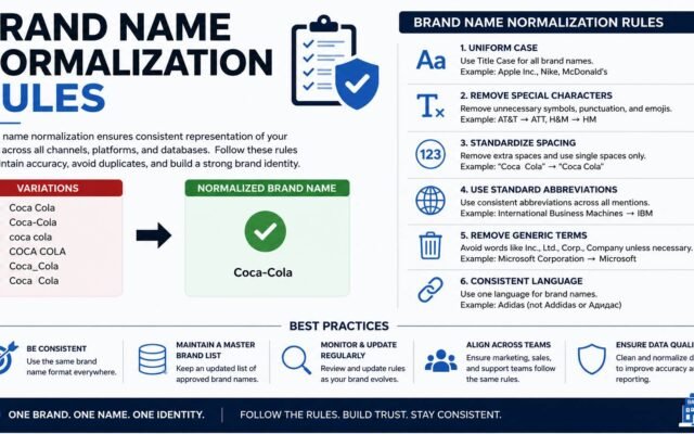 Brand Name Normalization Rules Illustration for SEO and Digital Branding