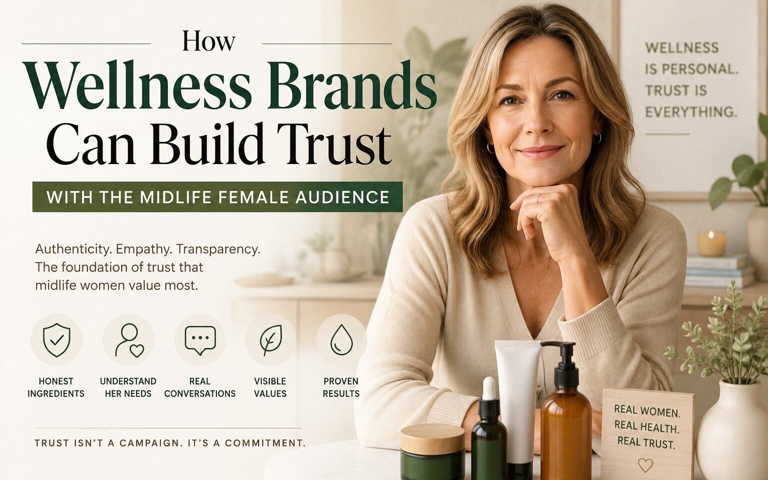 Wellness brands building trust with midlife female consumers through authentic wellness marketing