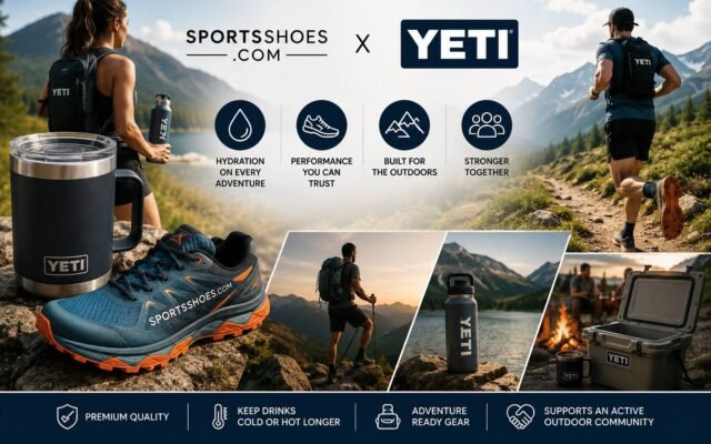 SportsShoes.com and YETI brand partnership helping outdoor enthusiasts with premium gear, performance products, and outdoor lifestyle solutions