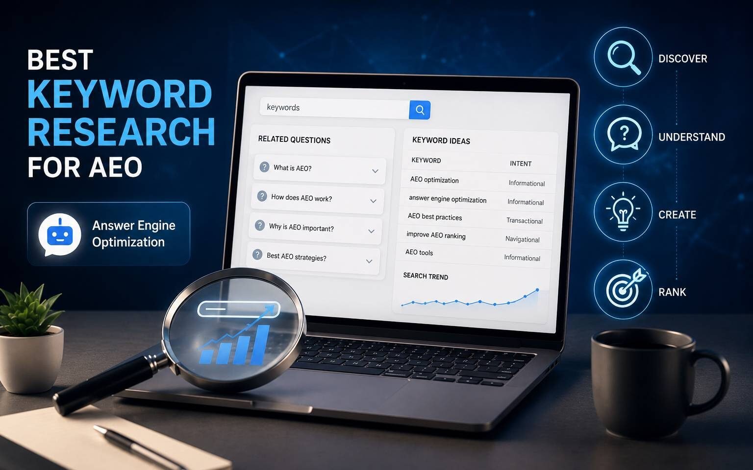 Best keyword research tools for AEO, semantic search, AI search, and answer engine optimization