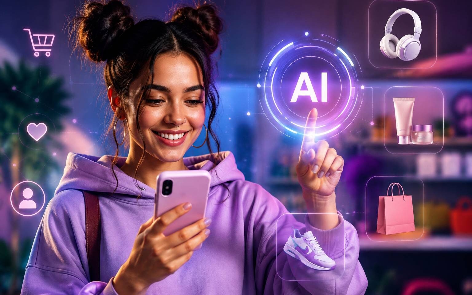Chart showing AI for consumer brands consideration scores rising among Gen Z in 2026
