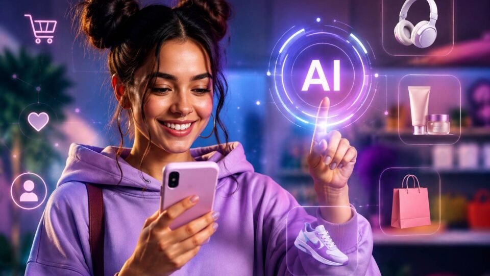 Chart showing AI for consumer brands consideration scores rising among Gen Z in 2026
