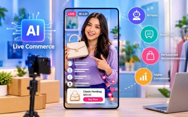 AI livestreaming strategy for an e-commerce brand