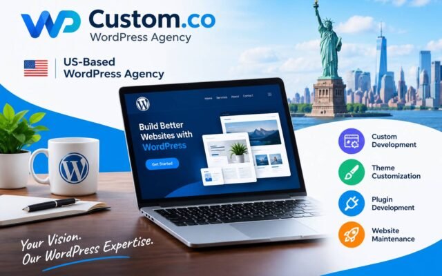 Developer hand-coding a custom WordPress theme on a laptop, representing WPCustom.co development services