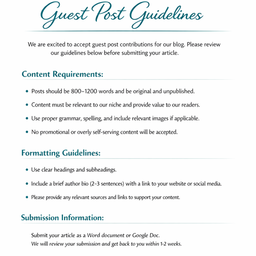 Guest post guidelines for submitting branding and marketing articles on BrandingX